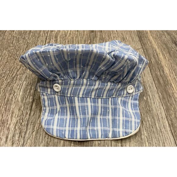 Cotton Candy 70’s Baby Outfit Blue And White Stripes Duck Vintage Old Matching H - Picture 4 of 9